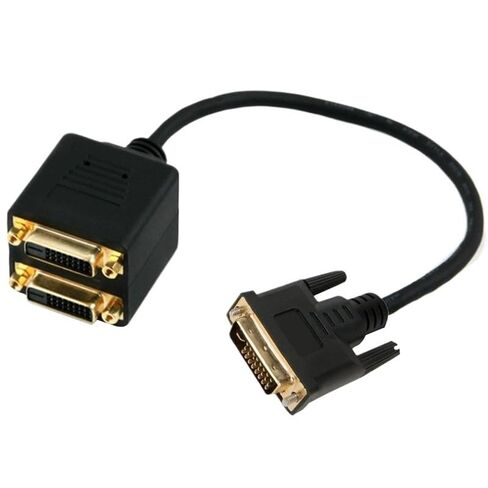DVI(24+1)-D ذكر إلى 2 * DVI(24+1)-D كابل فيديو عالي الوضوح - ثنائي الاتجاه 30 سم in Kuwait
