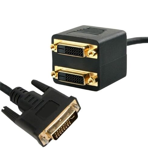 DVI(24+1)-D ذكر إلى 2 * DVI(24+1)-D كابل فيديو عالي الوضوح - ثنائي الاتجاه 30 سم in Kuwait
