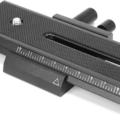 Tbest 2 Way Macro Focusing Rail Slider Premium Alloy Camera Smooth Rack Pinion Movement for Close up Black 16cm in Saudi Arabia
