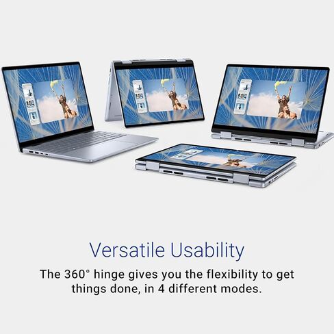 Dell Inspiron 14 7440 2-in-1 Business Laptop, 14" FHD+ Touchscreen, Core 7-150U, 32 GB DDR5, 2 TB SSD, Backlit KB, FHD Webcam, Wi-Fi 6E, Fingerprint, Long Battery Life, Windows 11 Pro, w/Accessories in Saudi Arabia
