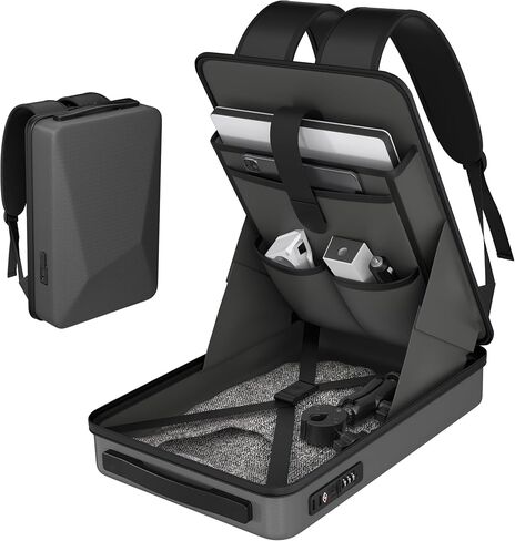 DAIERTEK Starlink Mini Backpack Waterproof Starlink Mini Bag with TSA Combination Lock and Charging Port, Smaller Size, Grey in Saudi Arabia