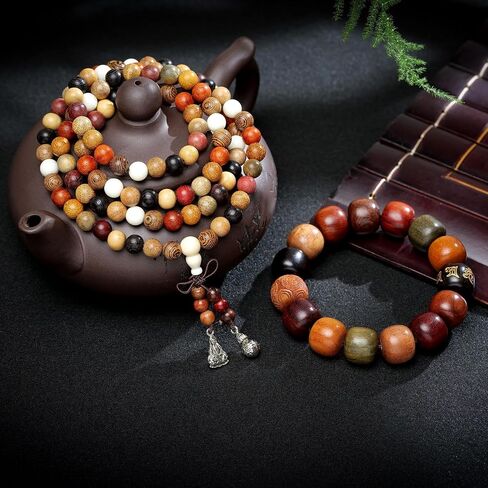 Handcrafted Wooden Bead Bracelet Multi-Color Prayer Bracelet,1pc/pack in Saudi Arabia
