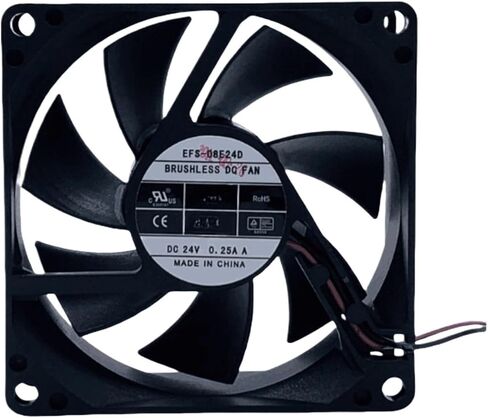EFS-08E24D DC 24V 0.25A 80x80x25mm 2-Wire Server Cooling Fan in Saudi Arabia
