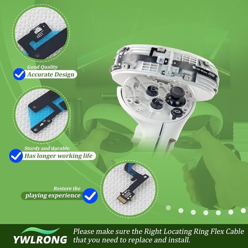 Right Locating Ring Flex Cable for Meta Oculus Quest 2 VR Handle Controller Flex Cable Replacement Accessories Part with Repair Tools(No.330-00913-03/330-00914-04 RH in Saudi Arabia