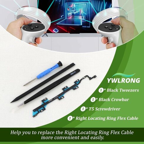 Right Locating Ring Flex Cable for Meta Oculus Quest 2 VR Handle Controller Flex Cable Replacement Accessories Part with Repair Tools(No.330-00913-03/330-00914-04 RH in Saudi Arabia