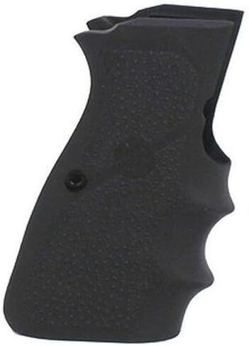 Hogue Browning Hi-Power Rubber Pistol Grip Set with Finger Grooves, Black - 09000 in Saudi Arabia