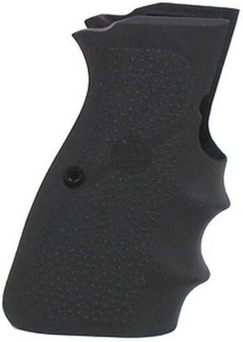 Hogue Browning Hi-Power Rubber Pistol Grip Set with Finger Grooves, Black - 09000 in Saudi Arabia
