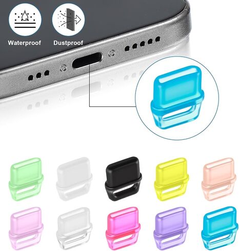 40 قطعة من قابس الغبار من النوع C، سحر سدادة الغبار USB C من السيليكون الملون للهاتف من النوع C غطاء USB-C مع فتحة تعليق، متوافق مع جميع أجهزة الكمبيوتر المحمولة من النوع C والهواتف الذكية in Saudi Arabia