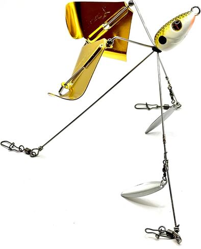 Buzzfeed 5.6", Buzz Bait, Spinner Bait, Buzz Lure, A rig, Alabama rig, Umbrella rig, Top Water, Top Water Bait, Buzz Feed, Swimbait, Jig Head, Bass Lure, Willow Blade, Buzz. in Kuwait