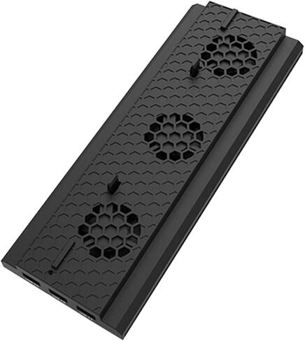 HOMSFOU 3pcs Game Console Cooling Fan Stand Triple USB Hub for One Vertical Bracket Design for Enhanced Airflow and Data Transfer for Gamers and Console Enthusiasts in Saudi Arabia