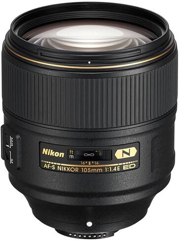 Nikon AF-S FX NIKKOR 105mm f/1.4E ED Lens with Auto Focus for Nikon DSLR Cameras in Saudi Arabia