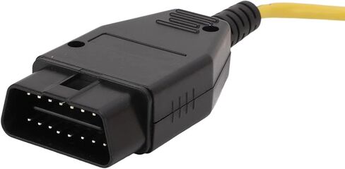 ZJchao OBD2 Cable, ENET Enet Coding Interface Cable Yellow OBD2 Diagnostic with CD Replacement for F Series 3 Series 5 7 GT X3 in Kuwait