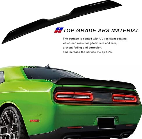 2008-2017 Challenger Coupe SRT/SXT/GT Demon Style Trunk Spoiler Wing Wing No Camera Hole متوافق مع جميع طرازات الألياف الكربونية 2008-2017 in Kuwait