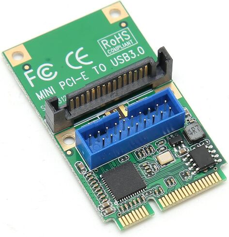 بطاقة توسيع PCIE، بطاقة توسيع PCIE صغيرة USB3.0 رأس PIN أمامي مع برغي للنظام، توصيل تشغيل USB3.0 Mini PCIE (19PIN واحد (10312)) in Kuwait