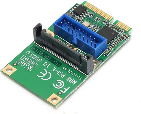 بطاقة توسيع PCIE، بطاقة توسيع PCIE صغيرة USB3.0 رأس PIN أمامي مع برغي للنظام، توصيل تشغيل USB3.0 Mini PCIE (19PIN واحد (10312)) in Kuwait