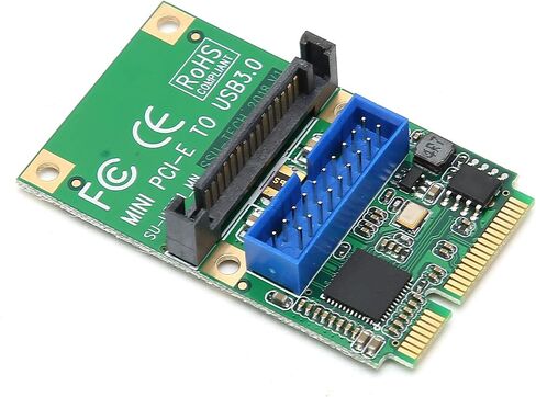 بطاقة توسيع PCIE، بطاقة توسيع PCIE صغيرة USB3.0 رأس PIN أمامي مع برغي للنظام، توصيل تشغيل USB3.0 Mini PCIE (19PIN واحد (10312)) in Kuwait