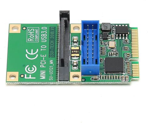 بطاقة توسيع PCIE، بطاقة توسيع PCIE صغيرة USB3.0 رأس PIN أمامي مع برغي للنظام، توصيل تشغيل USB3.0 Mini PCIE (19PIN واحد (10312)) in Kuwait