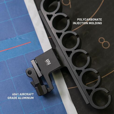 Monstrum Picatinny Side Saddle Shotgun Shell Holder with Hypergrip QD Mount | 12 Gauge in Saudi Arabia