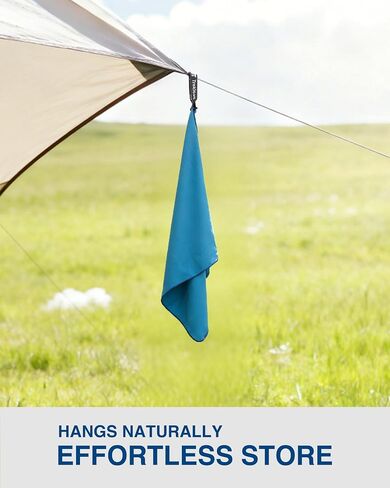 Quick Dry Towel for Body,35" x 18" Travel Towel Fast Drying Lightweight Camping Towel for Swimming,Gym,Yoga and Other Sports(Hawaiian Blue,1 Pack) in Saudi Arabia