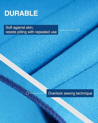 Quick Dry Towel for Body,35" x 18" Travel Towel Fast Drying Lightweight Camping Towel for Swimming,Gym,Yoga and Other Sports(Hawaiian Blue,1 Pack) in Saudi Arabia