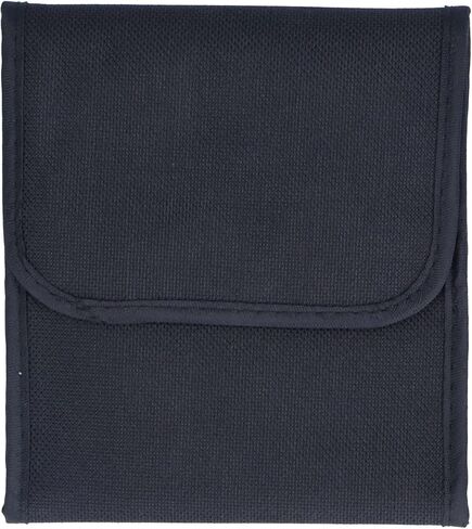 Tbest Filter Wallet Case Nylon Foldable 3 Pockets Lens Storage Bag Shockproof Pouch for Photography Accessories Black 39g in Saudi Arabia