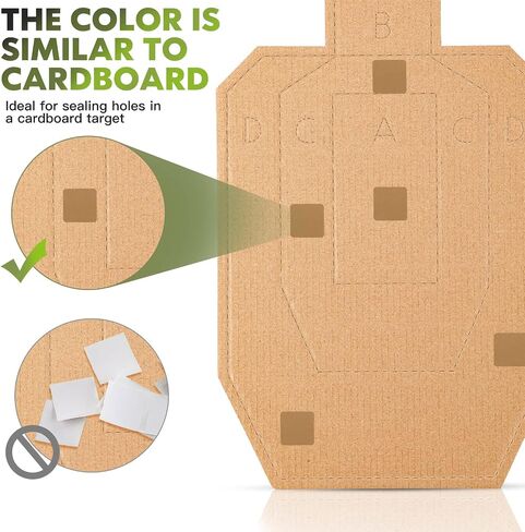 Fuutreo 3000 Pcs Cardboard Target Pasters Self Adhesive Target Stickers 0.87 Inch Square Labels for Pistol Shooting Range Practice, 1000 Per Roll, 3 Rolls in Saudi Arabia