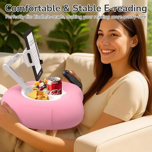 Tablet Pillow Stand for Kindle iPad Compatible with 4.7"-10" Phone/Tablet, iPad, iPhone, Samsung, Google, Kindle Holder for Bed Sofa Healthy Reading Lazy Person's Magic Tool and Relieve Neck Pressure in Saudi Arabia