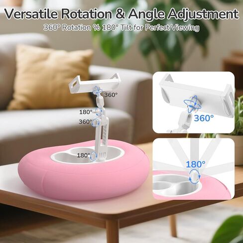 Tablet Pillow Stand for Kindle iPad Compatible with 4.7"-10" Phone/Tablet, iPad, iPhone, Samsung, Google, Kindle Holder for Bed Sofa Healthy Reading Lazy Person's Magic Tool and Relieve Neck Pressure in Saudi Arabia