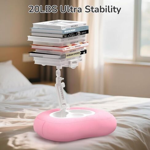 Tablet Pillow Stand for Kindle iPad Compatible with 4.7"-10" Phone/Tablet, iPad, iPhone, Samsung, Google, Kindle Holder for Bed Sofa Healthy Reading Lazy Person's Magic Tool and Relieve Neck Pressure in Saudi Arabia