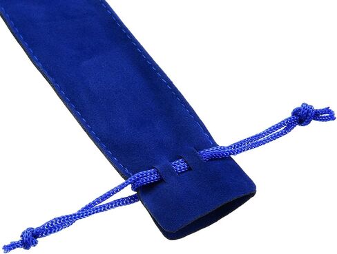 50 Pieces Pen Pouch Velvet Drawstring Pen Bag Velvet Case Pencil Bag for Pen and Pencil (Black) in Kuwait