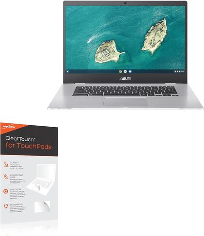 BoxWave Touchpad Protector Compatible with ASUS Chromebook CX1 (CX1500) - ClearTouch for Touchpad (2-Pack), Pad Protector Shield Cover Film Skin in Saudi Arabia