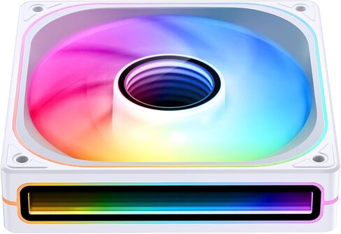 مروحة حالة الكمبيوتر Jonsbo ZB-360WR (عكسية)، مروحة كمبيوتر صامتة ذات شفرة عكسية مع محور ومرآة لا متناهية بأربعة جوانب، الكل في واحد، وحدة إطار واحد مع مراوح ARGB 3 × 120 مم، PWM 2400 دورة في الدقيقة، سمك 28 مم، أبيض in Kuwait