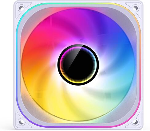 مروحة حالة الكمبيوتر Jonsbo ZB-360WR (عكسية)، مروحة كمبيوتر صامتة ذات شفرة عكسية مع محور ومرآة لا متناهية بأربعة جوانب، الكل في واحد، وحدة إطار واحد مع مراوح ARGB 3 × 120 مم، PWM 2400 دورة في الدقيقة، سمك 28 مم، أبيض in Kuwait