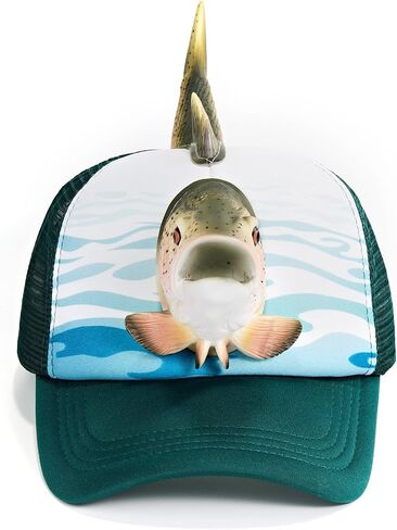 ooohyeah Funny 3D Animal Trucker Hat Adjustable Fit for Men & Women, Novelty Structured Snapback Mesh Cap, One Size in Saudi Arabia