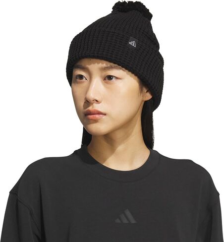 Adidas Women's Pom Pom Beanie – Knit Ballie Hat, Standard Fit in Saudi Arabia
