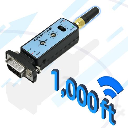 RCPORT-TD450 Long Range Bluetooth RS422/485 Serial Adapter Wireless 300M D-SUB9(M) in Saudi Arabia