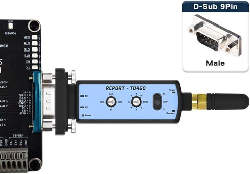 RCPORT-TD450 Long Range Bluetooth RS422/485 Serial Adapter Wireless 300M D-SUB9(M) in Saudi Arabia