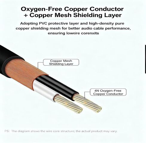 Professional Audio Cable Set, Black Braided RCA to 1/4 Inch Dual Connector, Gold-Plated Terminals, Studio Quality Sound Connection (39, Inches) in Saudi Arabia