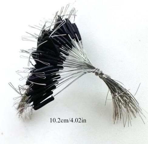 50pcs Double Hooks Contactor Device Fishing Line Space Bifurcation Eight Type Space Bean Line Swivel in Saudi Arabia