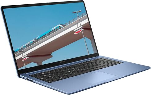 ASUS 15.6" FHD IPS Chromebook Plus, Intel Celeron Processor Up to 2.79GHz, 4GB Ram, 128GB SSD, HDMI, Ultra-Fast WiFi 6, Chrome OS, Star Blue, Renewed in Kuwait