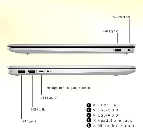 كمبيوتر محمول HP 17 للأعمال والطلاب، Intel 10-Core i5 1334U (يصل إلى 4.6 جيجاهرتز)، 17.3 بوصة FHD 250Nits، لوحة مفاتيح بإضاءة خلفية، قارئ بصمات الأصابع، Windows 11 Pro مع ملحق (32 جيجابايت رام | 1 تيرابايت SSD) in Saudi Arabia