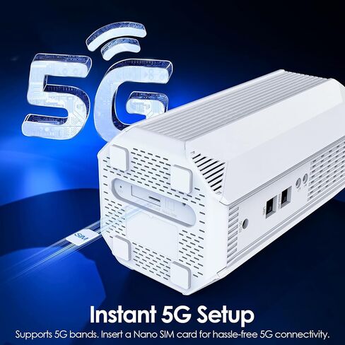 WAVLINK 2026 New 5G NR SA NSA AX3000 WiFi 6 CPE Router with SIM Card Slot, Qualcomn RM520N-GL Module, Dual Band Mesh 5G Router, Gigabit WAN/LAN Ports, 9 x Internal Antennas, WPA3, VPN in Saudi Arabia