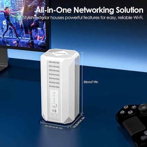 WAVLINK 2026 New 5G NR SA NSA AX3000 WiFi 6 CPE Router with SIM Card Slot, Qualcomn RM520N-GL Module, Dual Band Mesh 5G Router, Gigabit WAN/LAN Ports, 9 x Internal Antennas, WPA3, VPN in Saudi Arabia