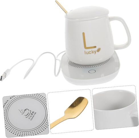 1Set USB كأس دفئا الإبداعية التدفئة حصيرة للقهوة الشاي والحليب درجة حرارة ثابتة مدفأة الأكواب للمكتب والاستخدام المنزلي الاستشعار in Kuwait