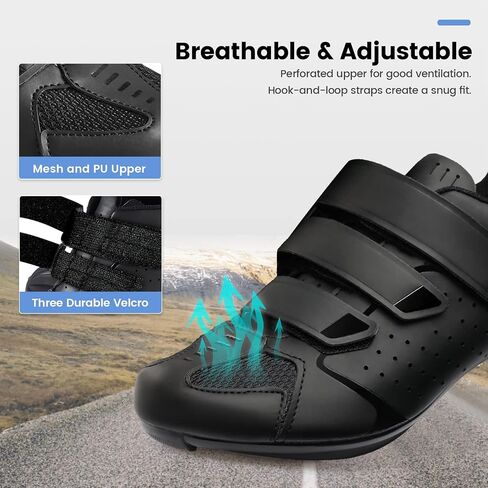 أحذية ركوب الدراجات Peloton للرجال - 2 و 3 Bolt Look Delta Cleat Spin Bike Shoes - متوافقة مع مقاطع SPD - مثالية لركوب الدراجات الداخلية والخارجية في الهواء الطلق in Kuwait