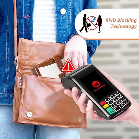 محفظة صغيرة للنساء بطبعة البقر طباعة المرأة حامل بطاقة الائتمان Bifold Bifold ، حظر RFID ، محفظة Western Slim مع جيب عملة سحاب للسيدات ، بني in Saudi Arabia