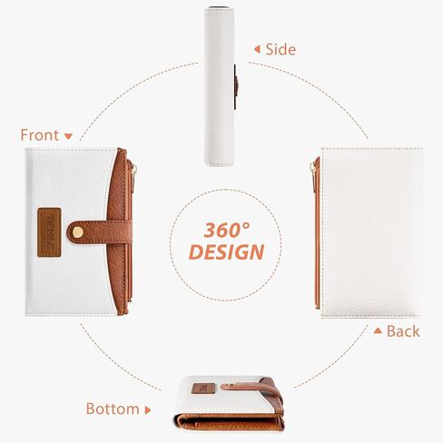 محفظة صغيرة للنساء بطبعة البقر طباعة المرأة حامل بطاقة الائتمان Bifold Bifold ، حظر RFID ، محفظة Western Slim مع جيب عملة سحاب للسيدات ، بني in Saudi Arabia