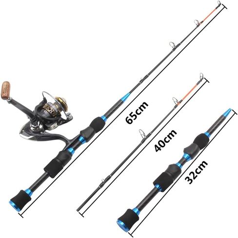 Super Hard Ice Fishing Rod Insertion Joint Winter Equipment Set (E 65 cm) in Saudi Arabia