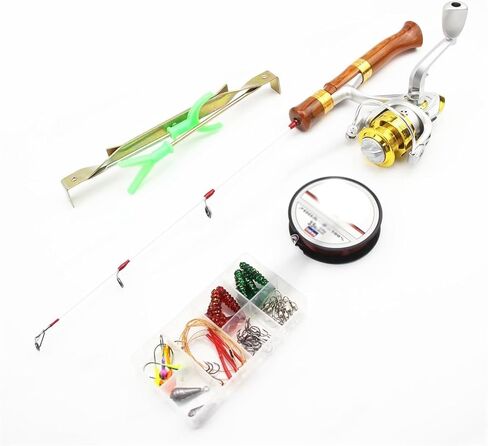 54cm Ice Fishing Rod Set Winter Gear Combination (D 54cm) in Saudi Arabia
