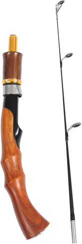 POPETPOP Fishing Rods Ice Fishing Gear Portable Pole Lightweight Fpr Material Comfort Grip in Saudi Arabia